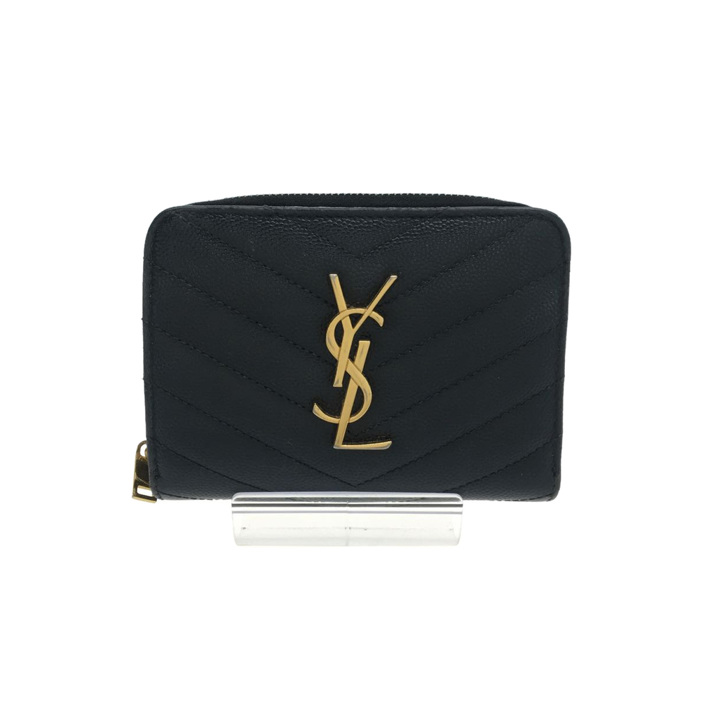 Saint Laurent Leather Corner Threaded Wallet